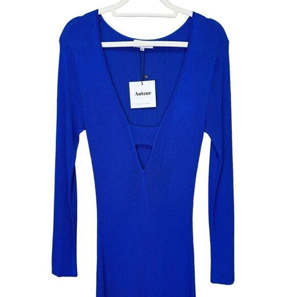 NEW Auteur Stevie Maxi Dress in Cobalt Blue XL Revolve Rib Knit - Picture 6 of 12